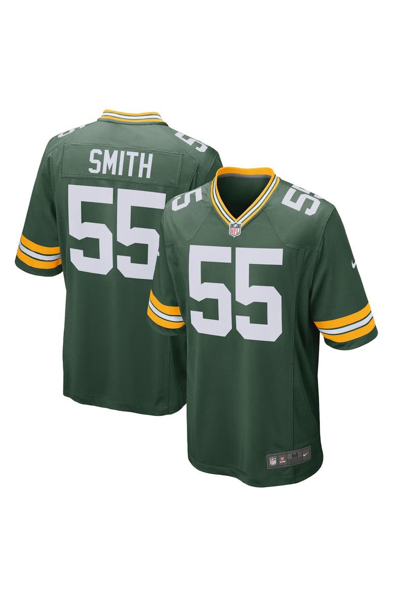 Men's Nike Za'Darius Smith Green Green Bay Packers Game Team Jersey, Alternate, color, Green
