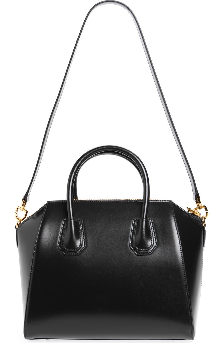Givenchy Small Antigona Leather Satchel, Alternate, color, Black
