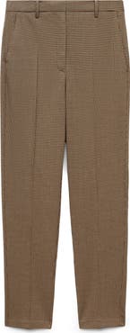 MANGO Flat Front Skinny Pants