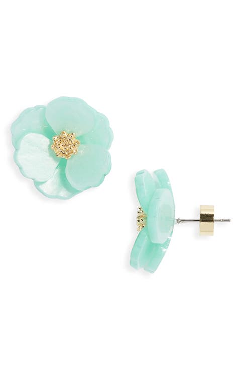 Floral Statement Stud Earrings