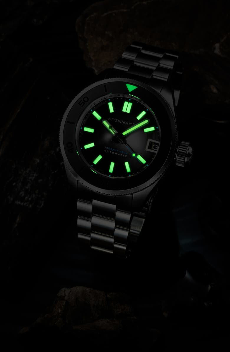 SPINNAKER Piccard Automatic Bracelet Watch, 45mm, Alternate, color, 