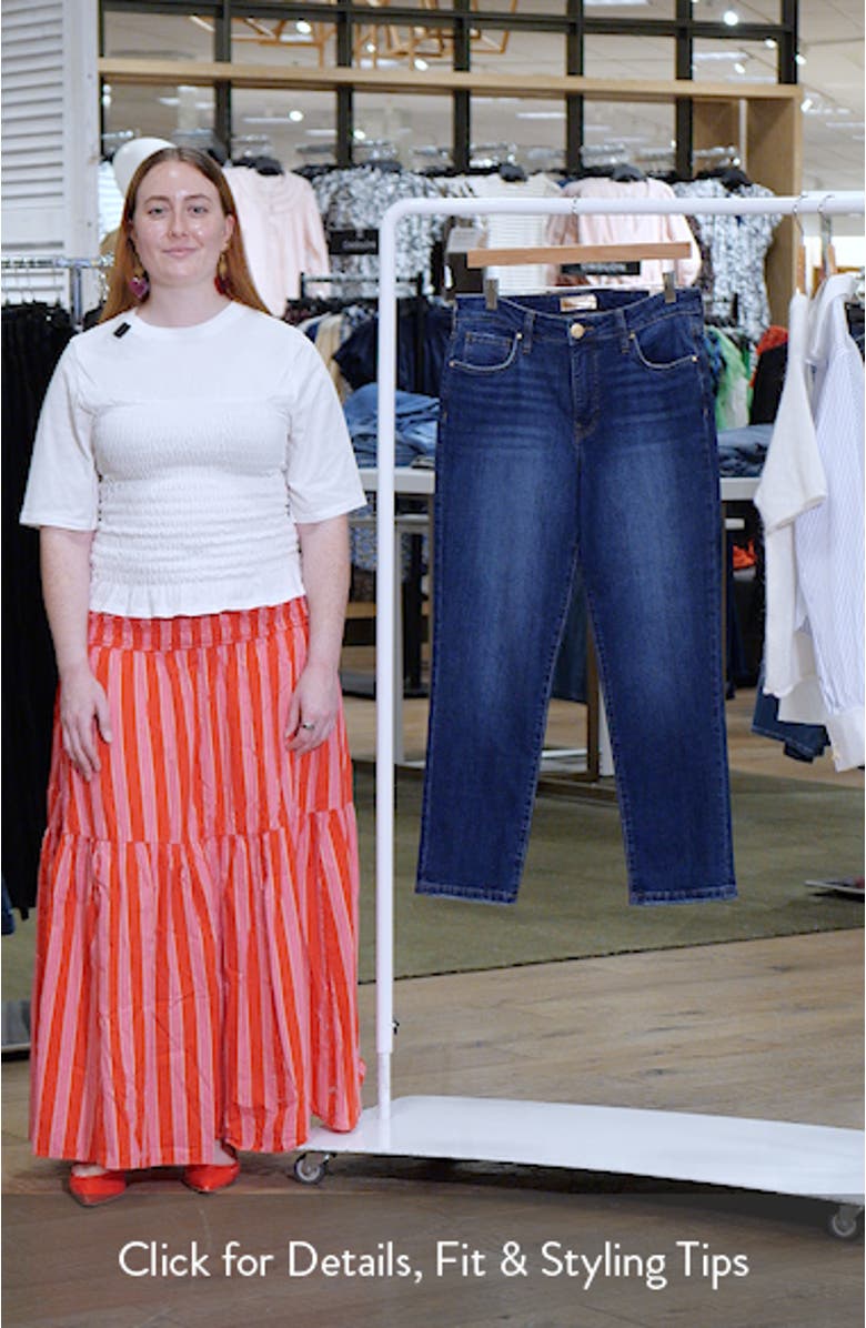 Reese High Rise Ankle Slim Straight Leg Jeans, sales video thumbnail