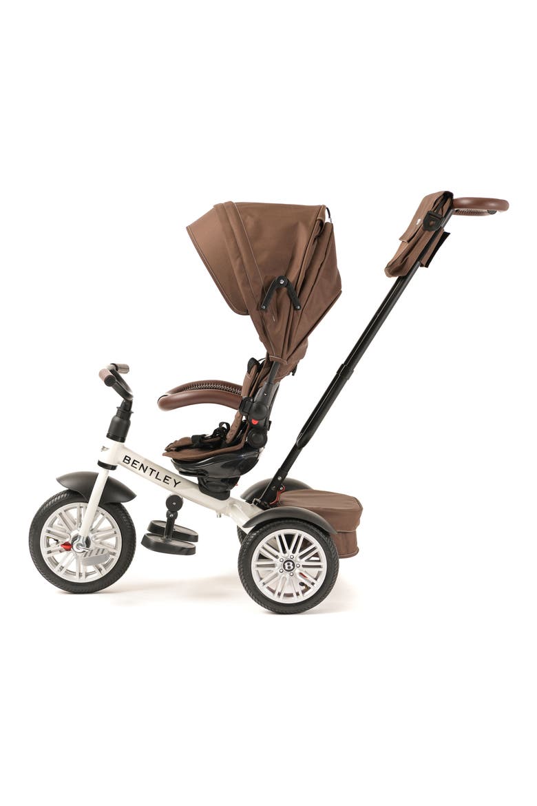 Bentley 6-in-1 Stroller/Trike, Alternate, color, WHITE SATIN W/ CHOCOLATE