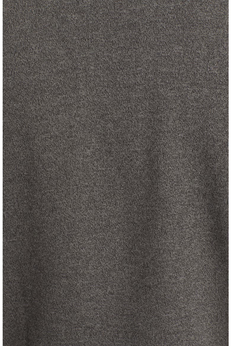 Mélange Fleece Quarter Zip Pullover, Alternate, color, SMOKE