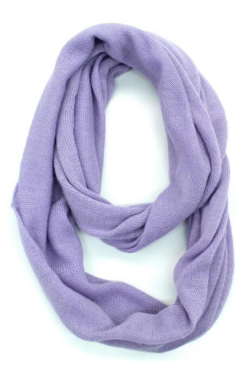 Portolano Merino Wool Infinity Scarf, Main, color, Lavander
