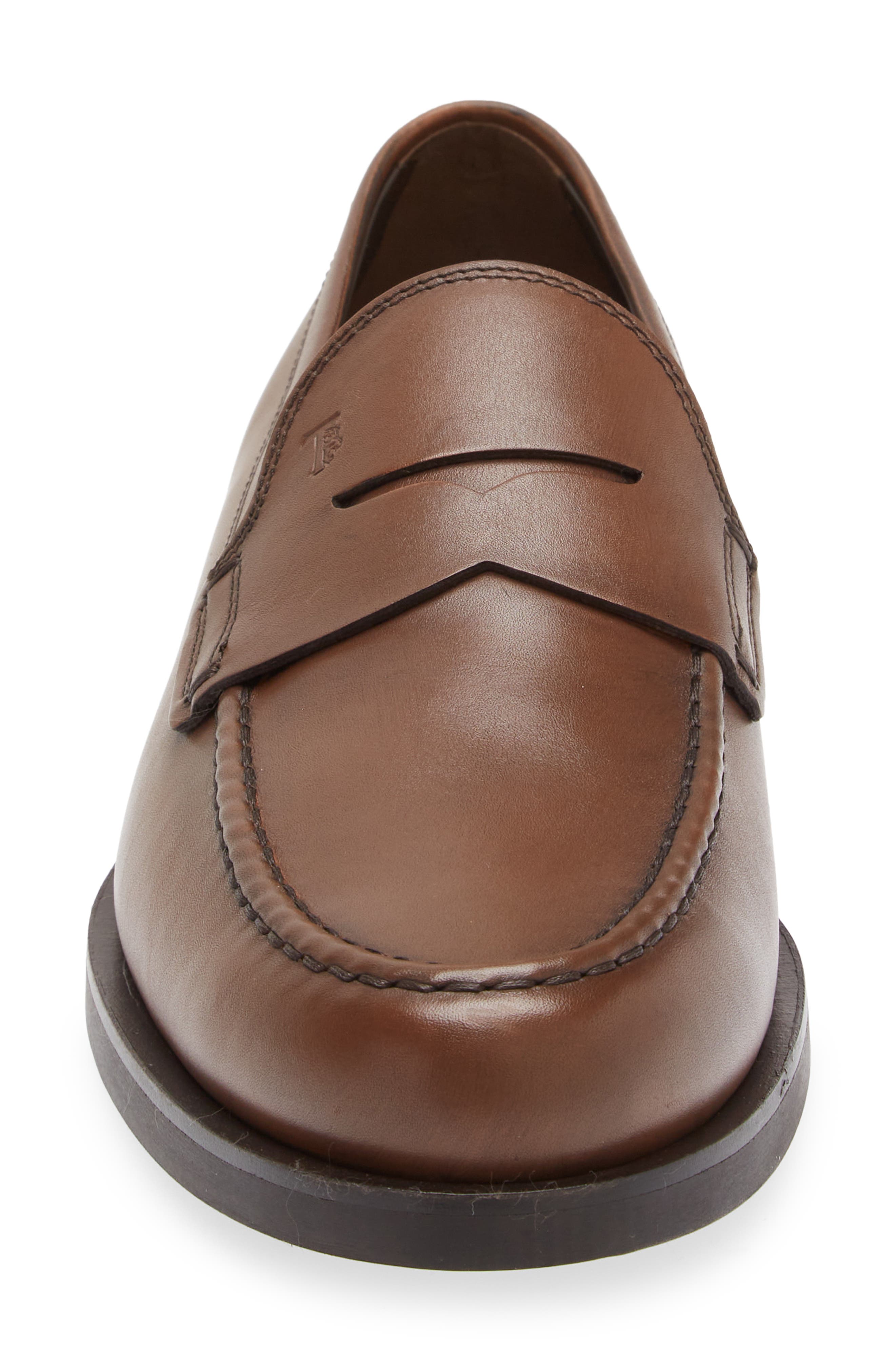 Tod's Formale Penny Loafer, Alternate, color, Cacao