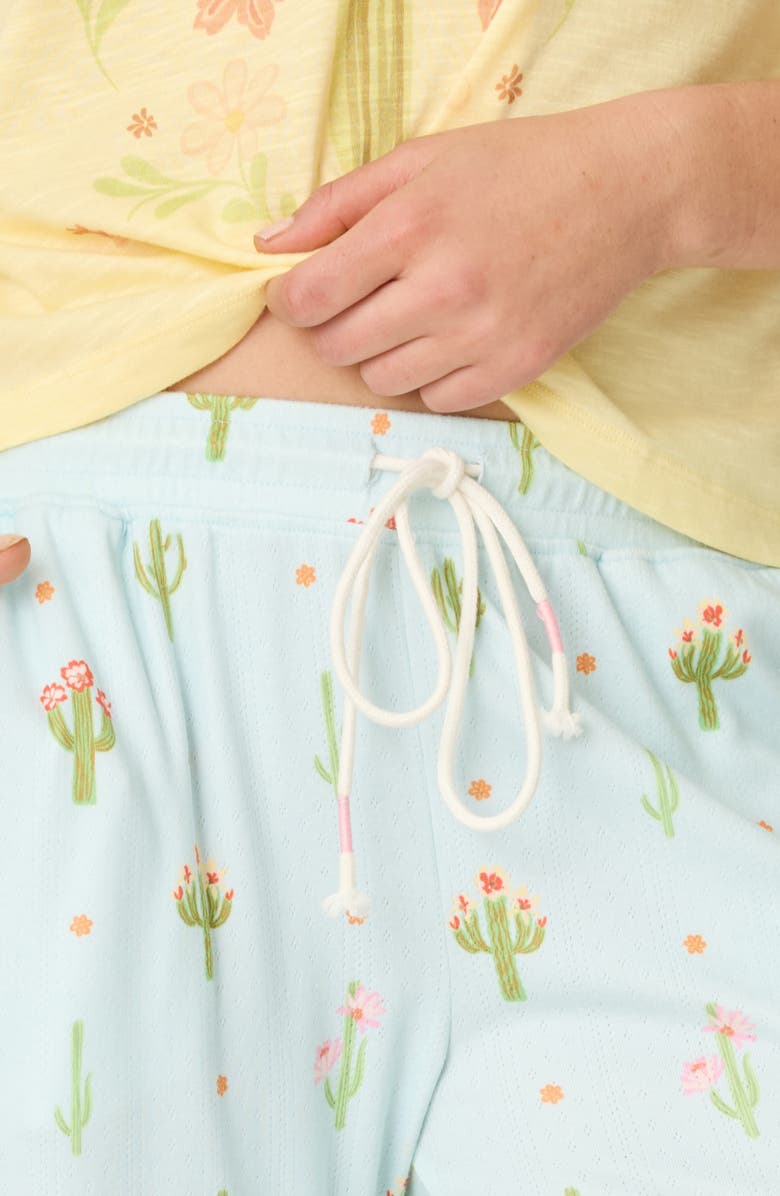 PJ Salvage Feelin Prickly Pajama Pants, Alternate, color, Tinted Aqua