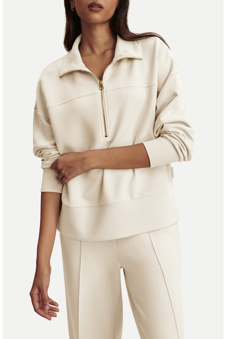 Kayleight Half Zip Sweatshirt, Main, color, PRISTINE