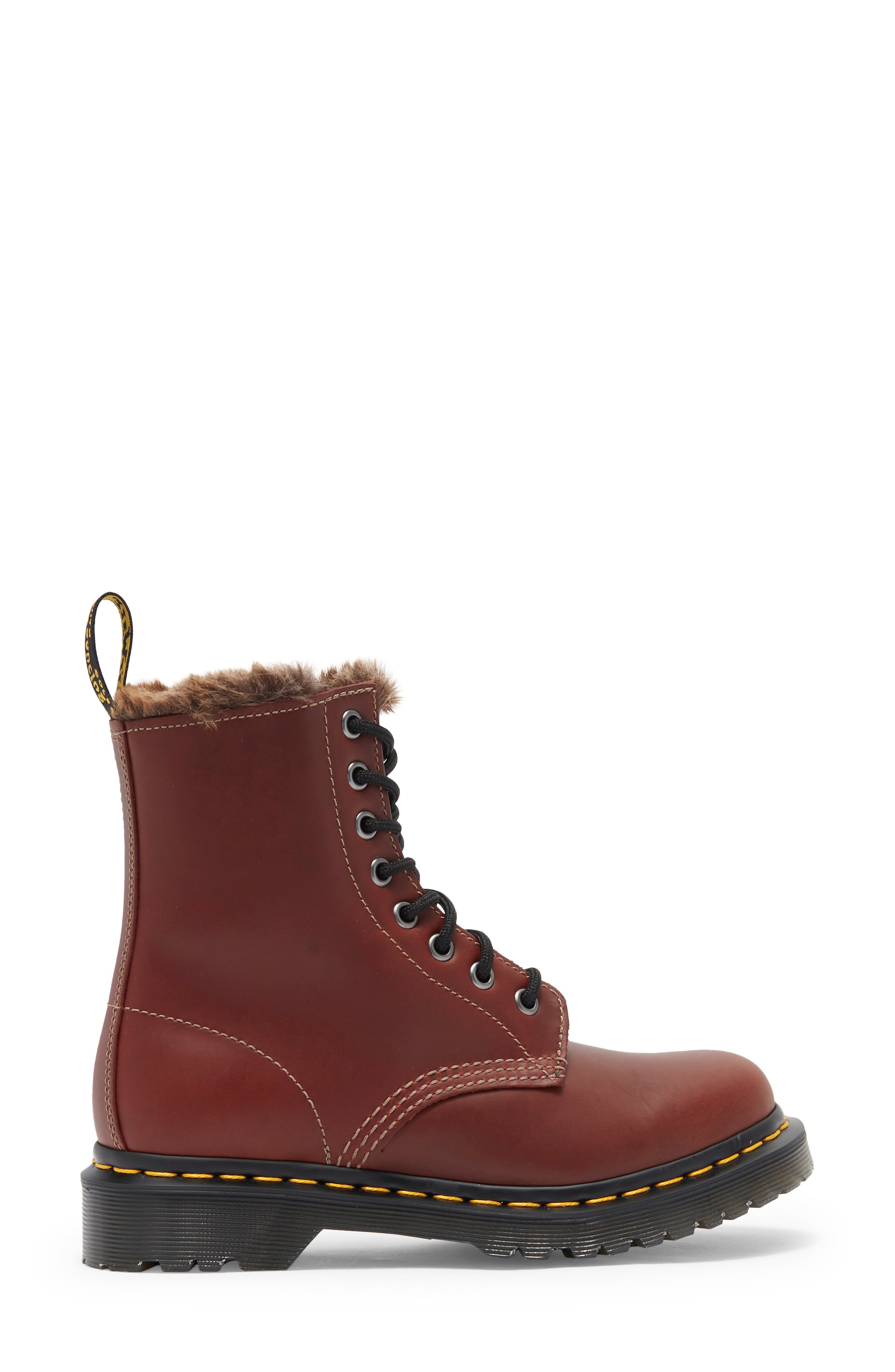 Dr. Martens 1460 Serena Aburzzo Lug Sole Leather Boot, Alternate, color, 
