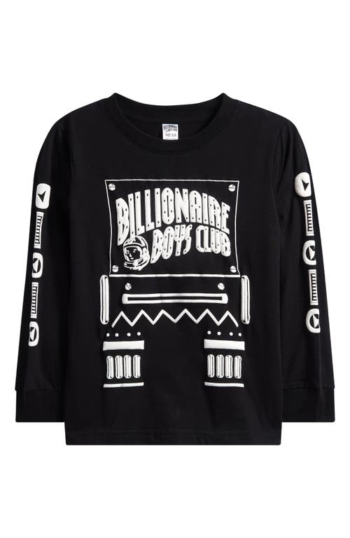 Billionaire Boys Club Kids Droid Long-sleeve Tee In Black