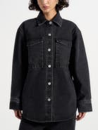 Manière De Voir Joy Denim Oversized Shirt