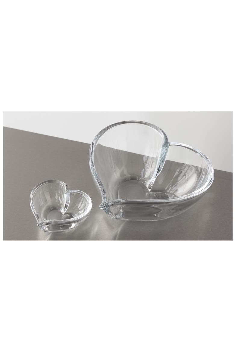 Heart Large Bowl, Alternate, color, CLEAR