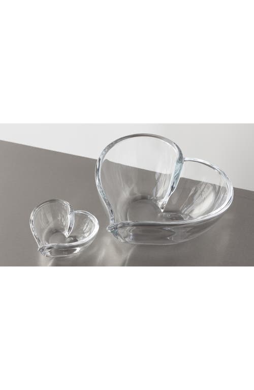 Orrefors Heart Large Bowl In Clear