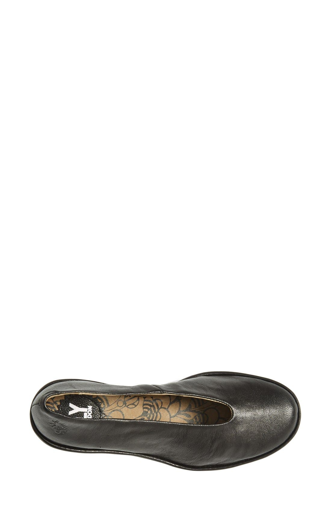 Fly London 'Yaz' Wedge Pump, Alternate, color, Black Mousse