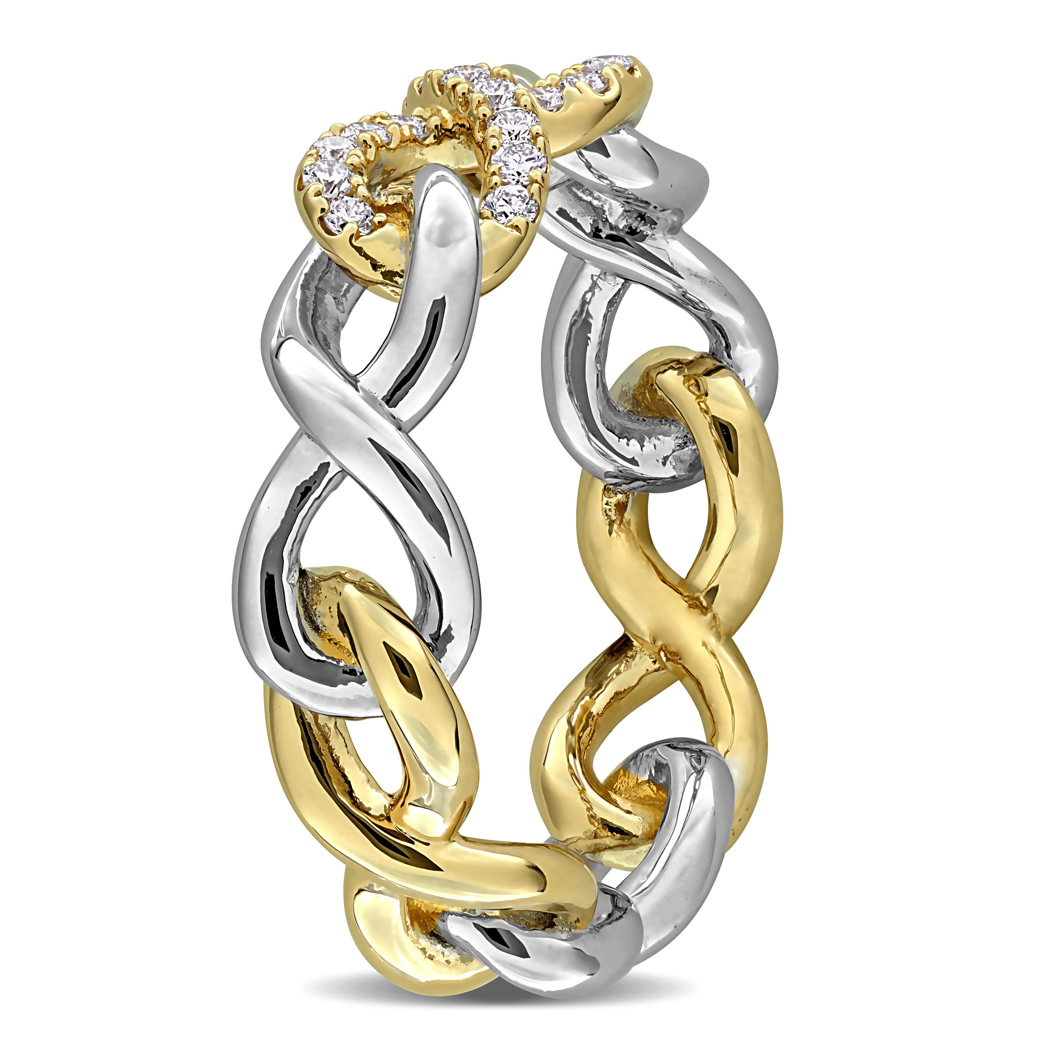 Julianna B. Lab Grown Diamond Infinity Ring Two-Tone (Women) | Nordstrom