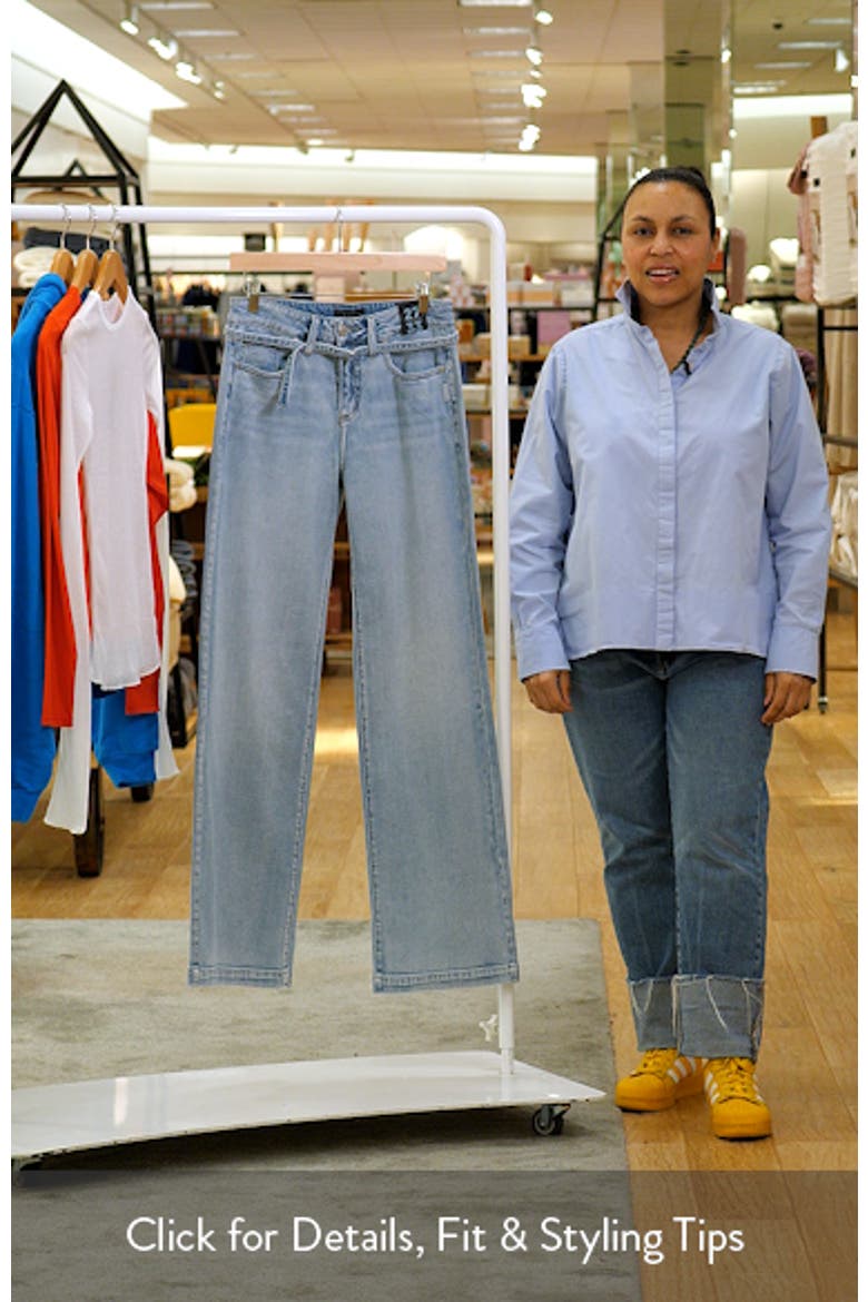 Avery Curvy Fit Belted Trouser Jeans video