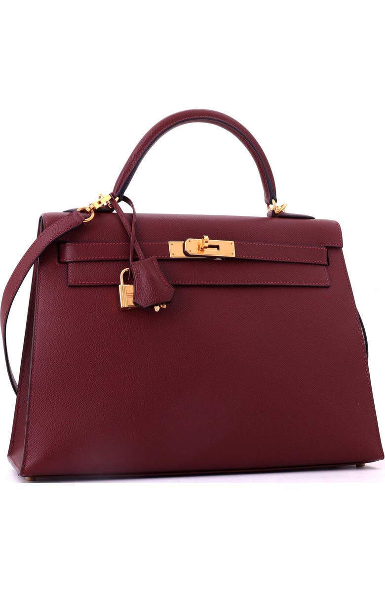 Pre-Owned Hermes Kelly Handbag Red Epsom with Gold Hardware 32, Alternate, color, Rouge H