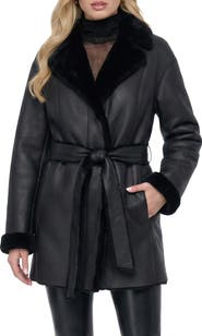 GORSKI Merino Genuine Shearling Stroller, Belt