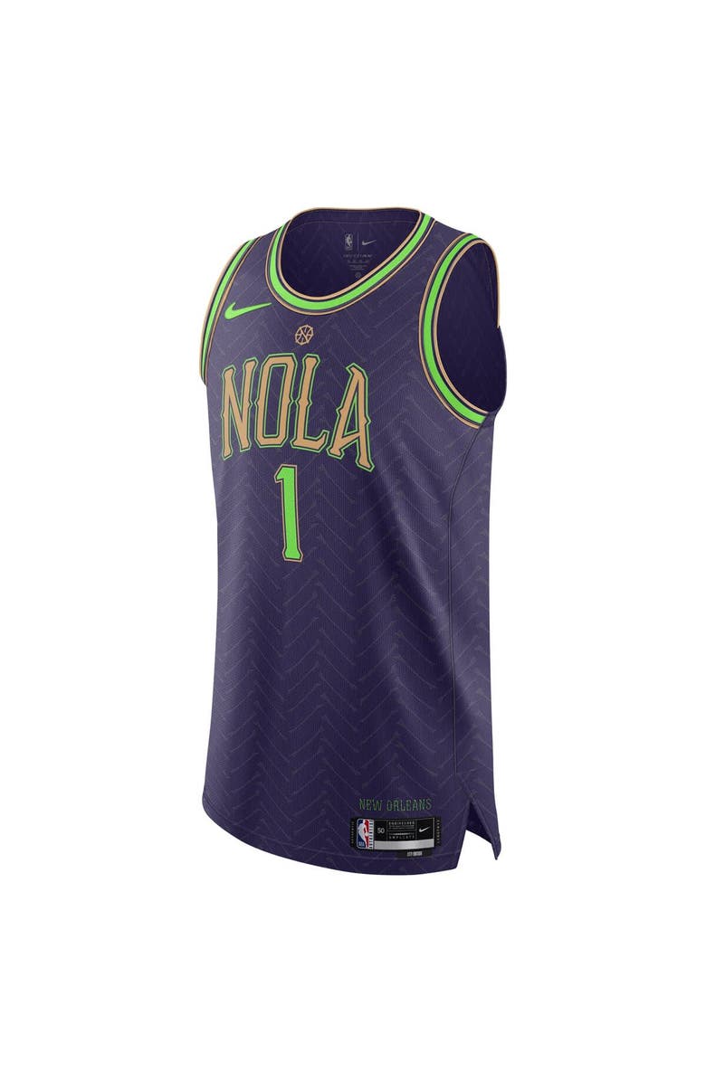 Nike Men's Nike Zion Williamson Purple New Orleans Pelicans 2024/25 Authentic Player Jersey - City Edition, Alternate, color, 