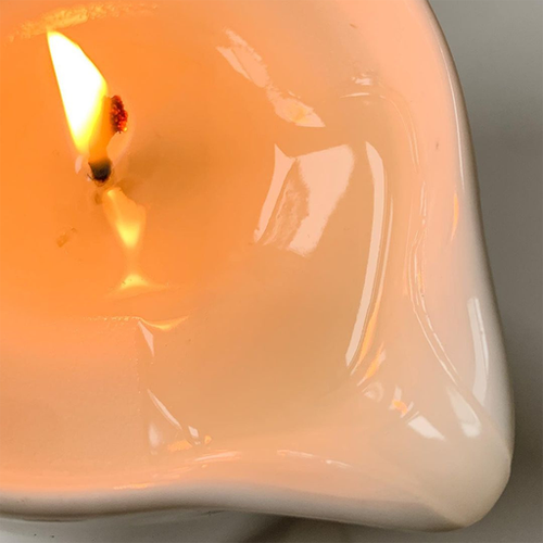 Yon-ka Paris Taiga Massage Oil Candle For Aromatherapy 4.4oz In White