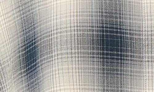 Rag & Bone Marin Plaid Crop Button-up Shirt In Blue