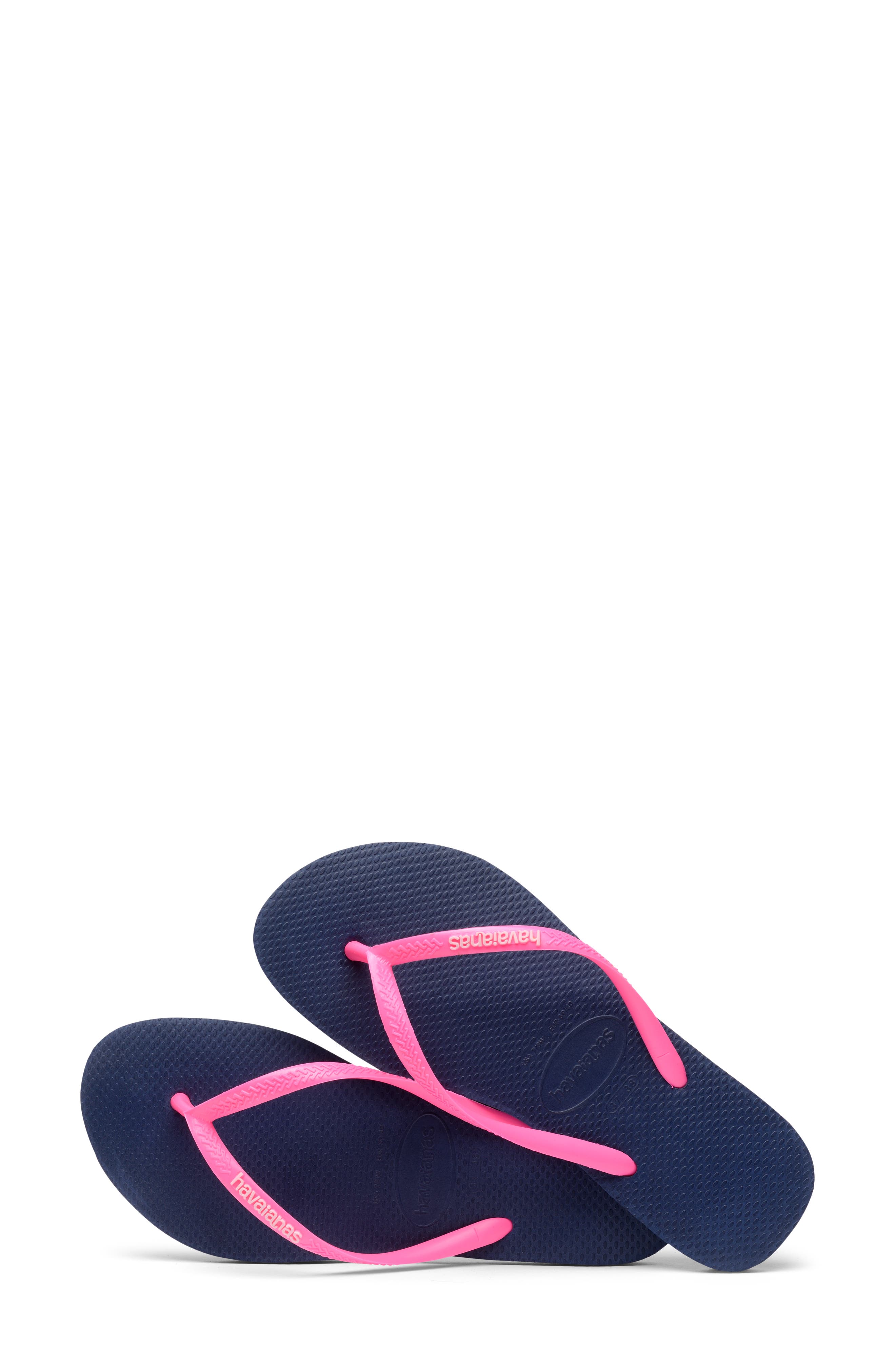 Slim Flip Flop, Alternate, color, MARINE/ WONDER