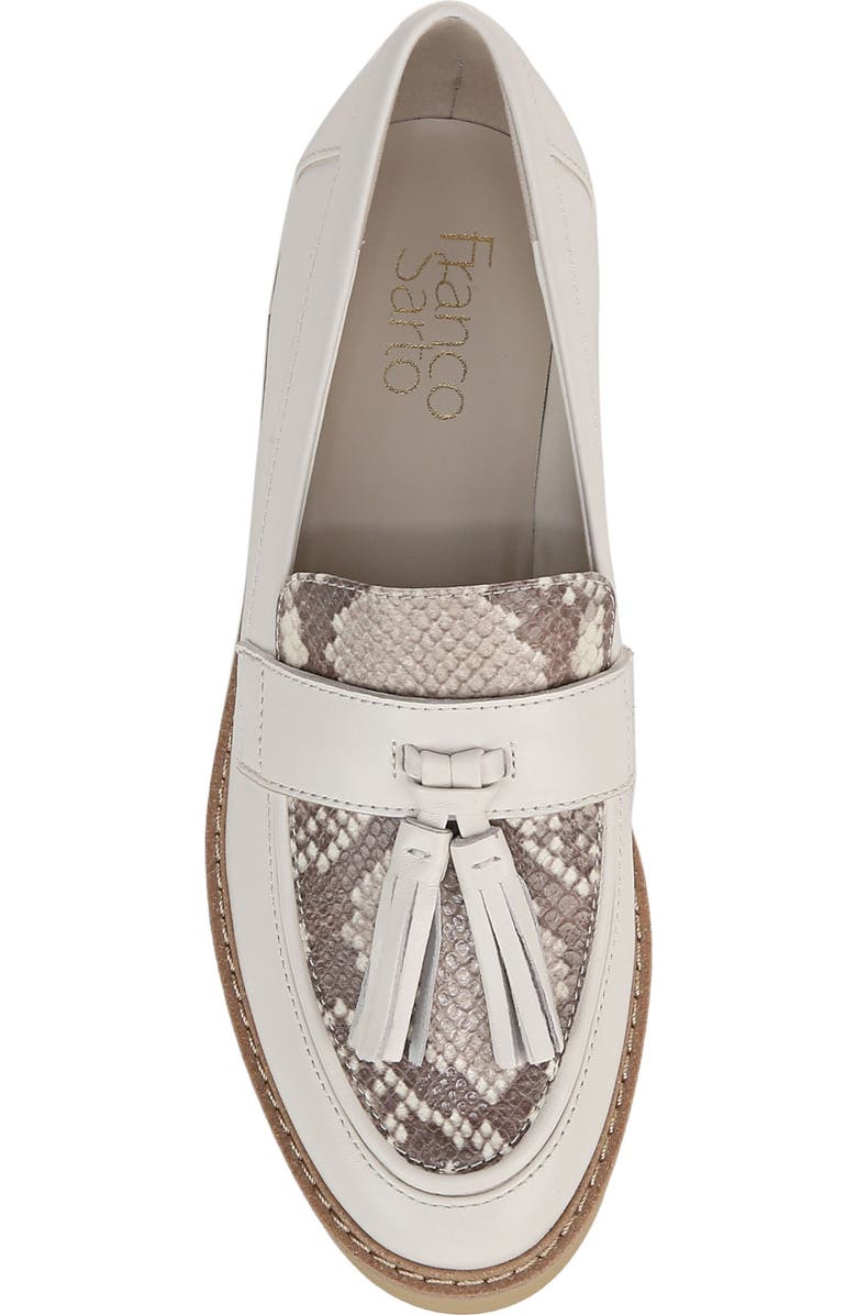 Franco Sarto Carolynn Tassel Loafer, Alternate, color, White