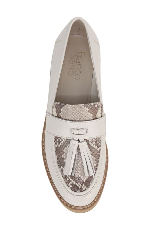 Franco Sarto Carolynn Tassel Loafer In White