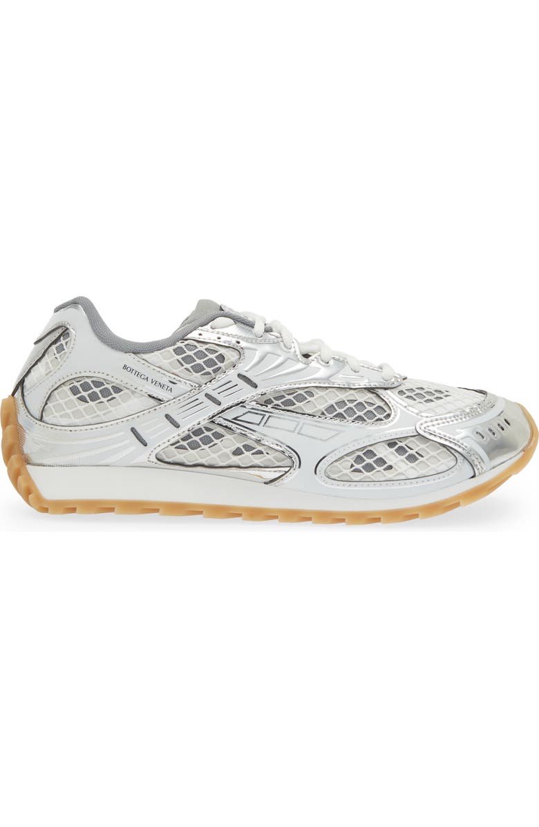 Bottega Veneta Orbit Sneaker, Alternate, color, 1425 Silver-White-Opw Rub