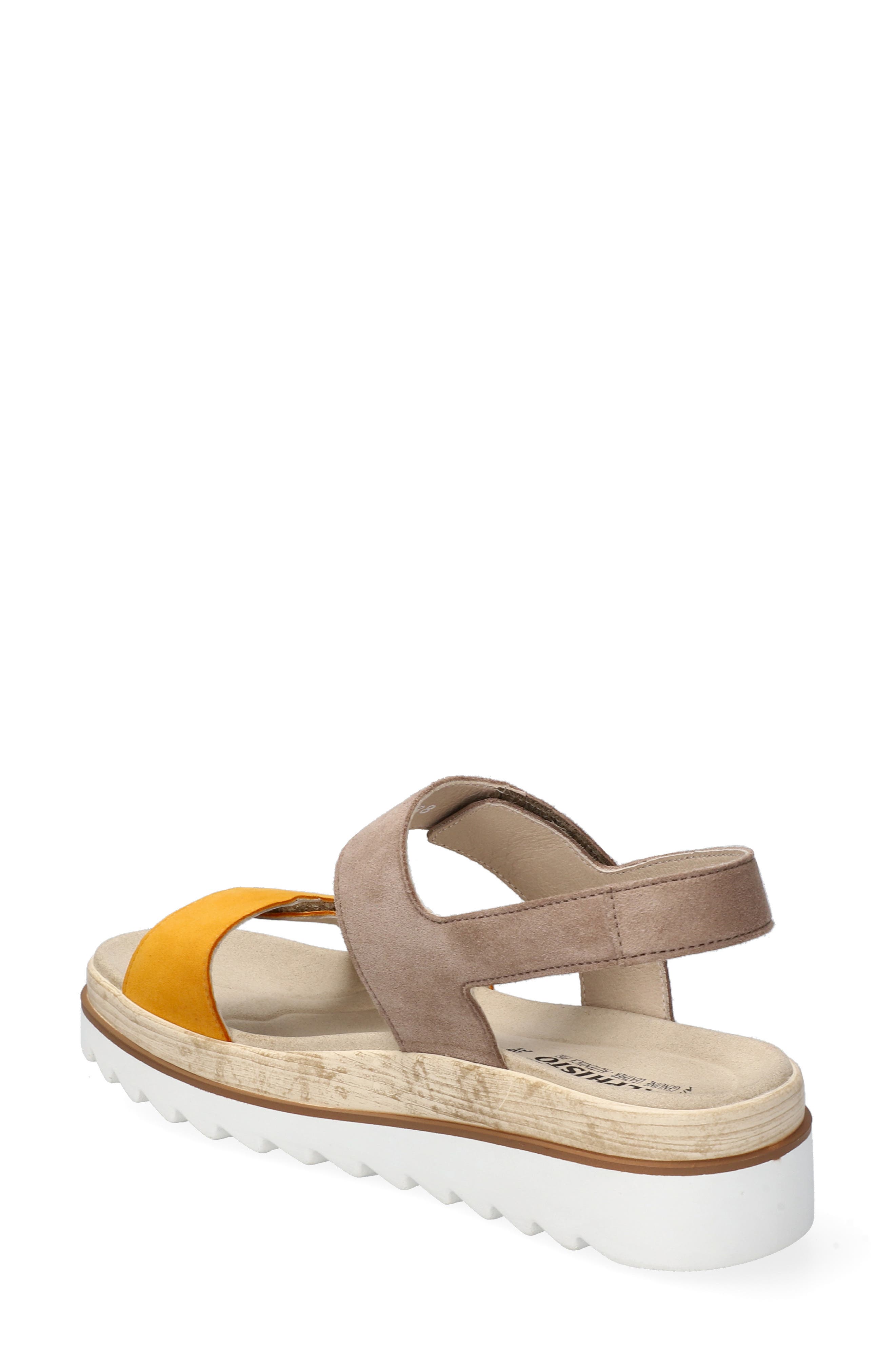 Mephisto Dominica Platform Sandal, Alternate, color, Mango/Grey