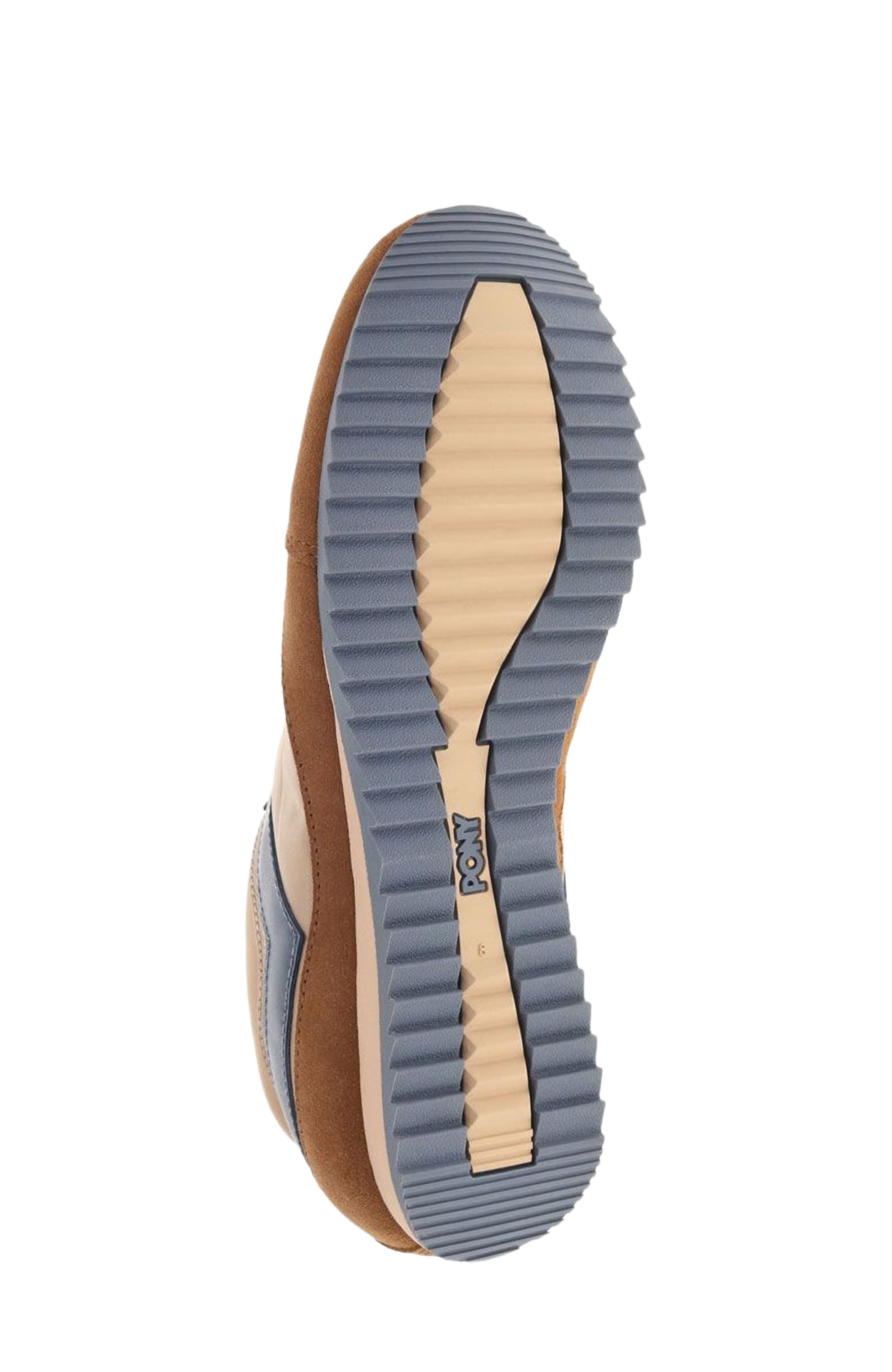 PONY Racer Sneakers, Alternate, color, Tan/Brown/Blue