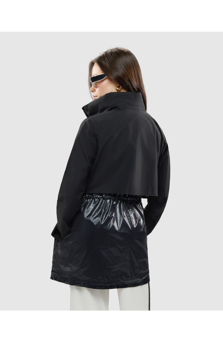 Alpenhaus Women's Valmenier Raincoat with Retractable Hood, Alternate, color, Black
