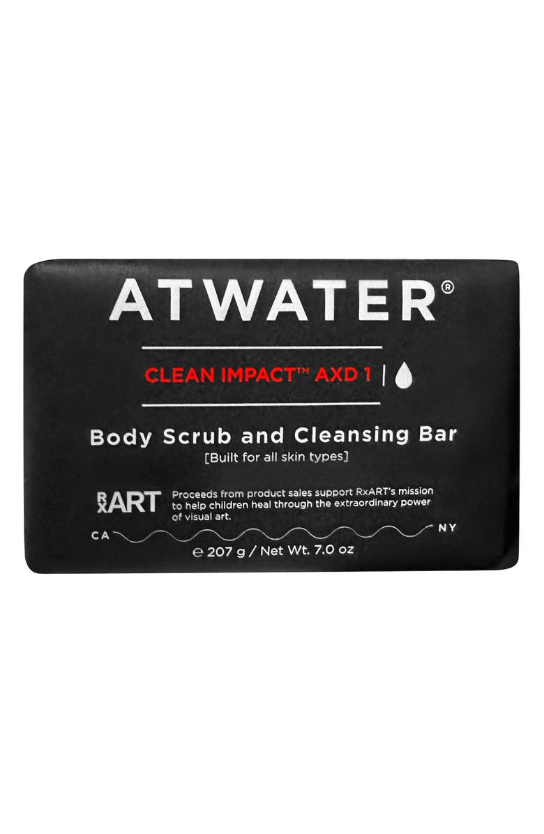 ATWATER Clean Impact AXD1 Body Scrub & Cleansing Bar, Main, color, 