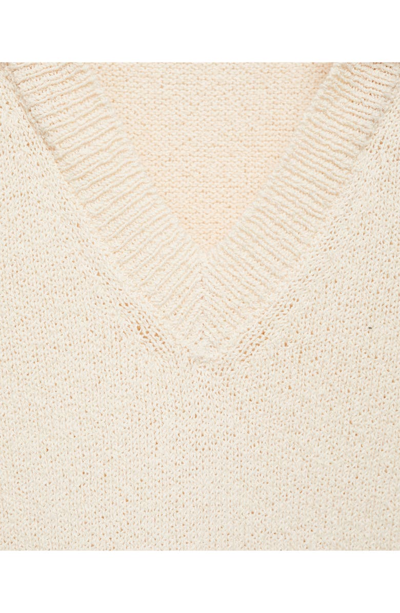 MANGO Stripe Sleeveless Sweater Vest, Alternate, color, 