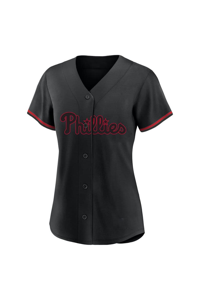 Women's Profile Bryce Harper Black Philadelphia Phillies Plus Size Player Name & Number Fashion Jersey, Alternate, color, Black