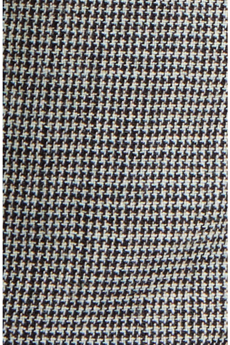 MA Fit Houndstooth Wool Trousers, Alternate, color, BLACK