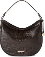 Brahmin Small Kathleen Croc Embossed Leather Shoulder Bag