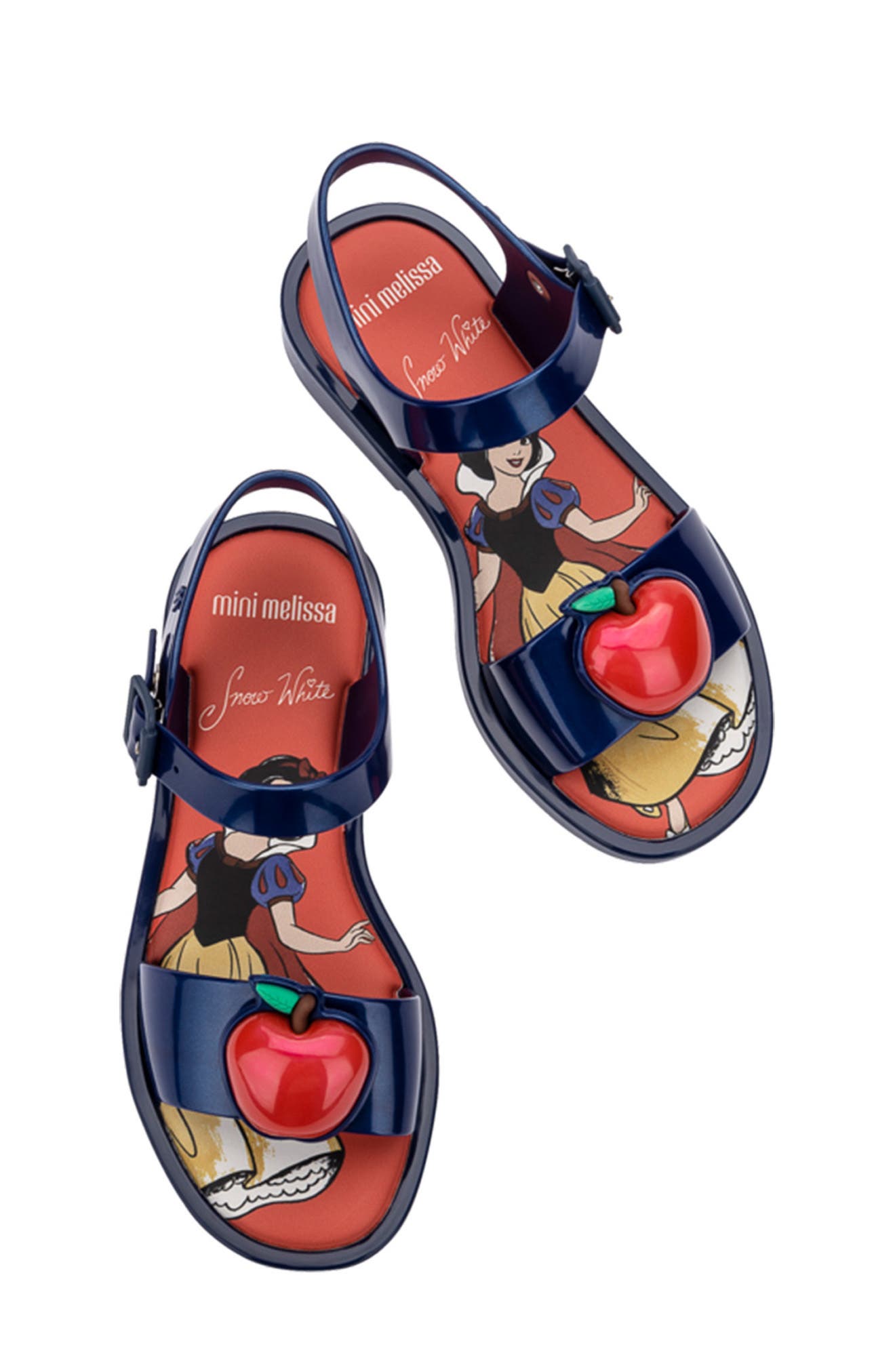 Mini Melissa x Disney Mar Jelly Sandal, Alternate, color, Red