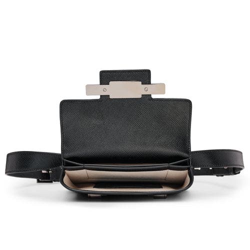 Tiannia Barnes Diamond Belt Bag In Black