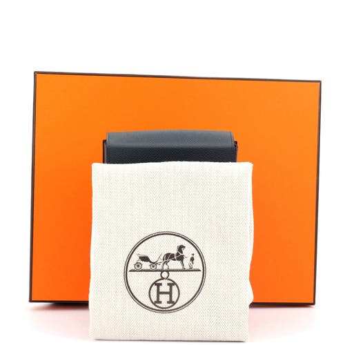 Pre-owned Hermes Hermes Kelly Multi Pocket To Go Pouch Epsom In Gray