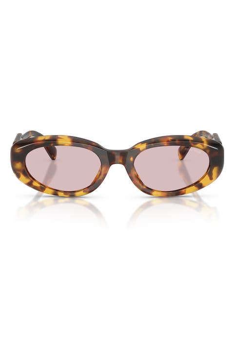 53mm Oval Sunglasses