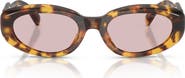 Miu Miu 53mm Oval Sunglasses