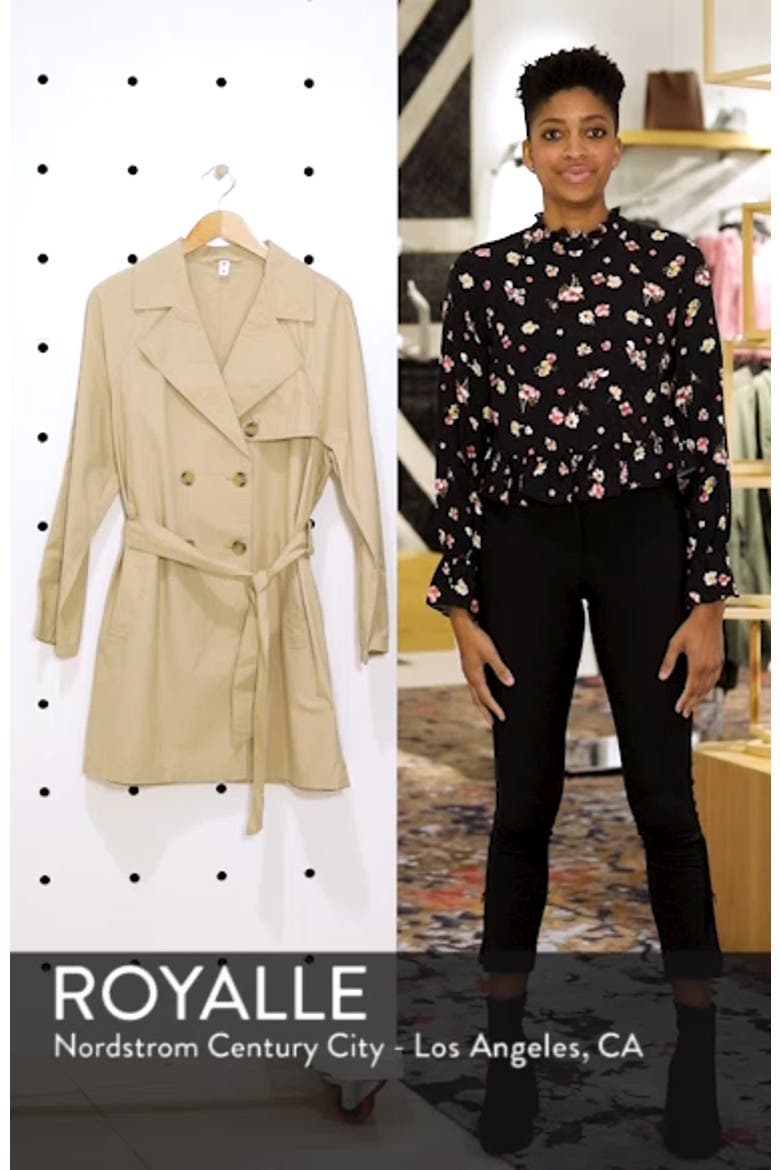 Double Breasted Belted Trench Coat video