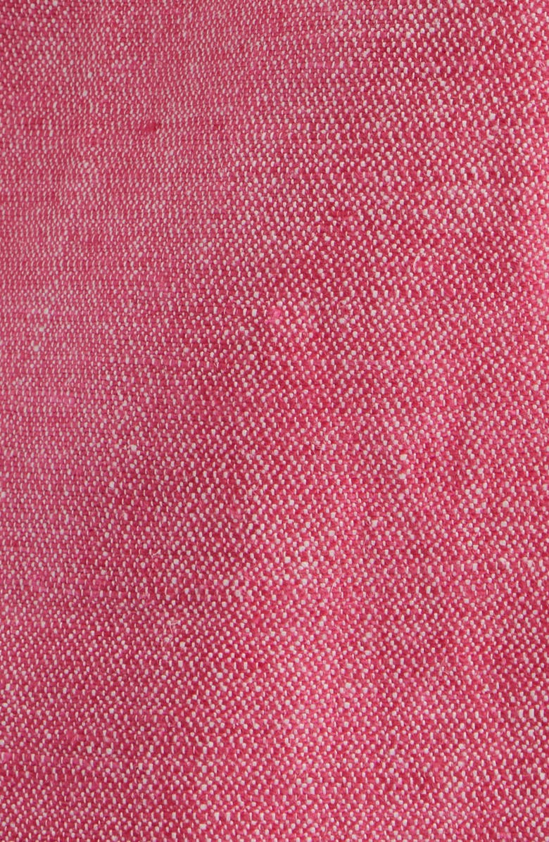 Elie Tahari The Kenna Double Breasted Linen Blazer, Alternate, color, Plum Rose