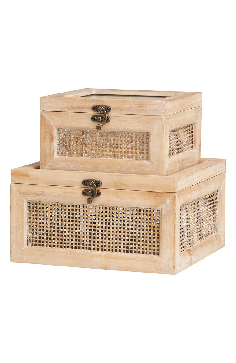 Novogratz Set of 2 Decorative Boxes, Main, color,