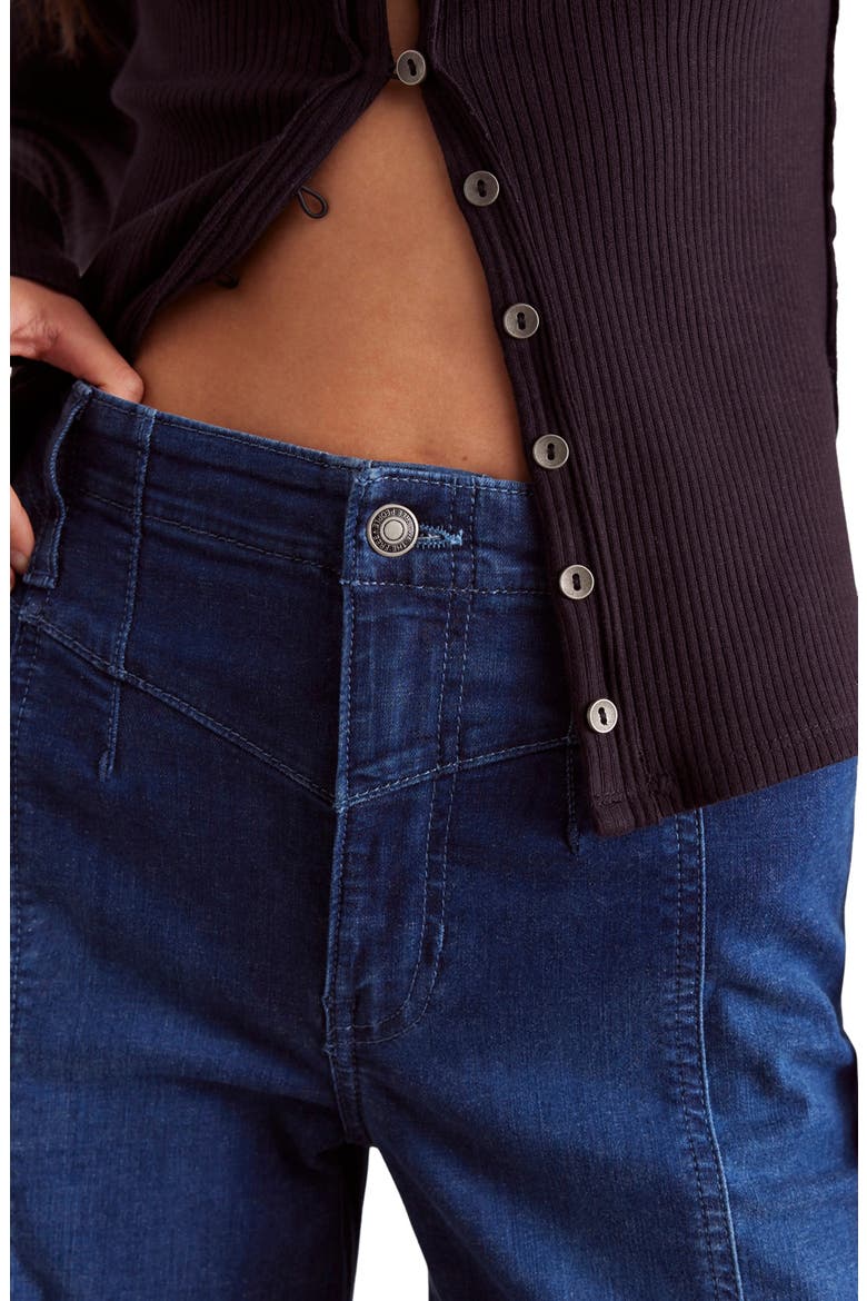Libre Front Yoke Wide Leg Jeans, Alternate, color, LOCK AND KEY