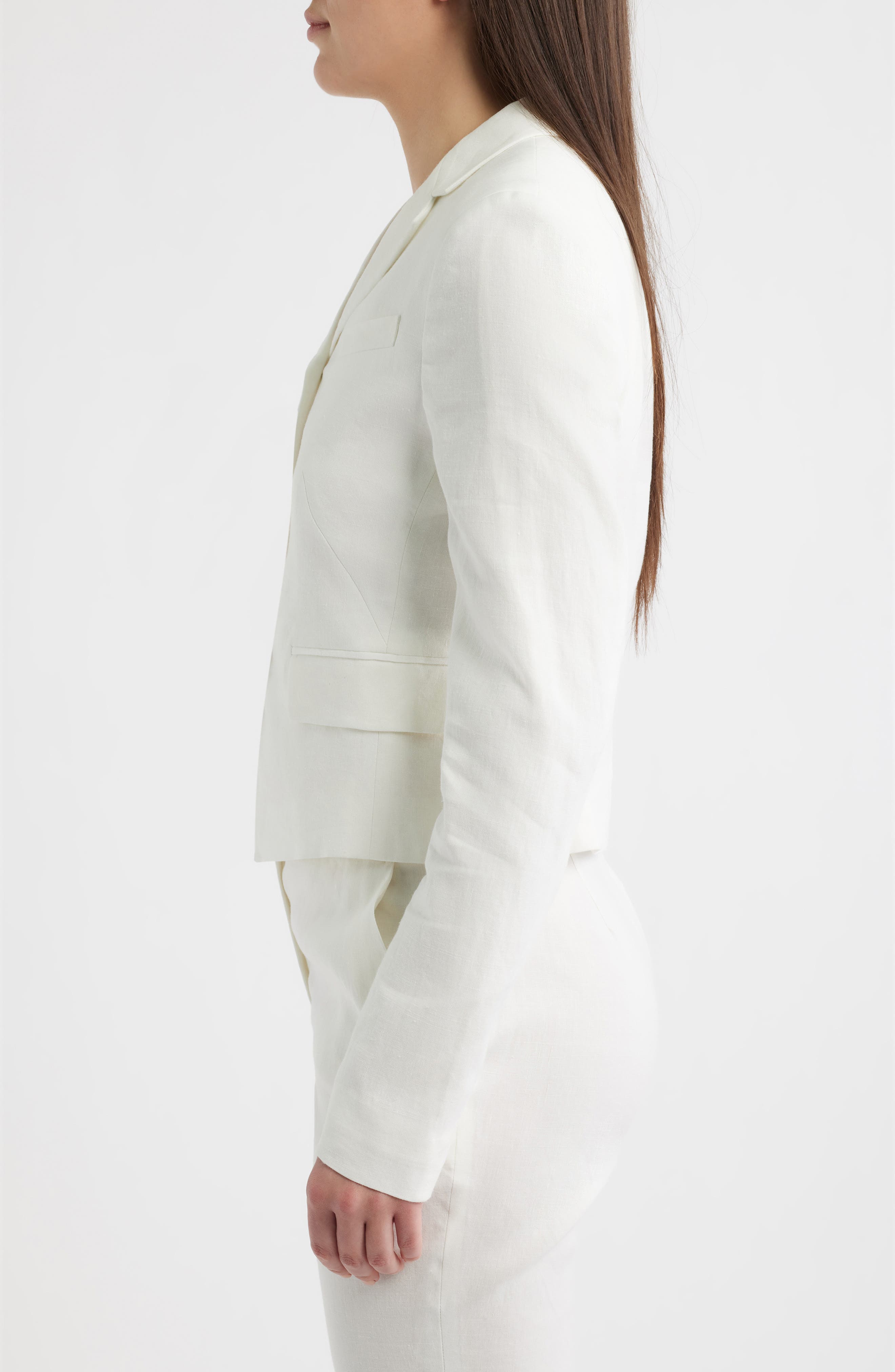 Женские BOSS Jori Linen Blend Jacket — фото 3