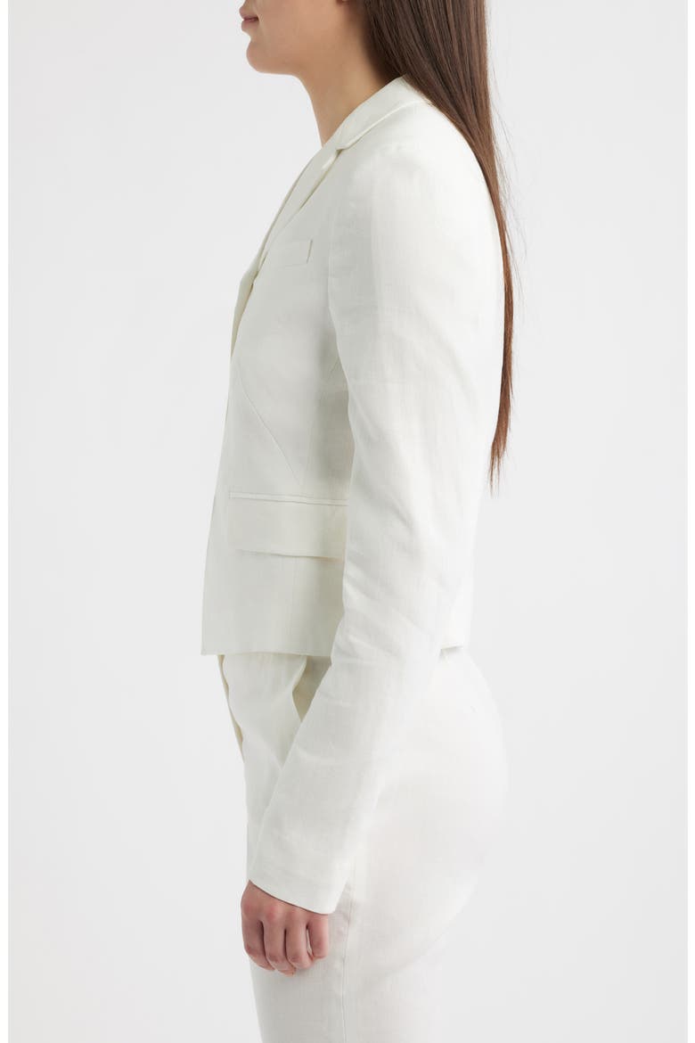 Jori Linen Blend Jacket, Alternate, color, BRIGHT WHITE