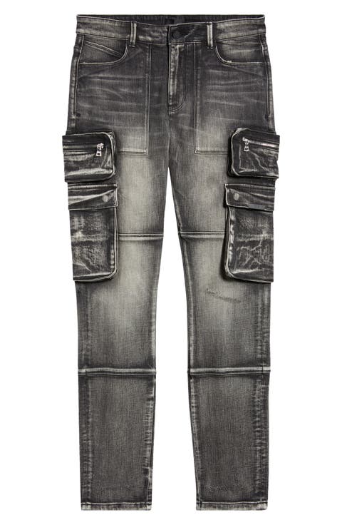Slate Cargo Skinny Jeans (Ash Storm)
