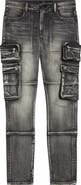 RtA Slate Cargo Skinny Jeans